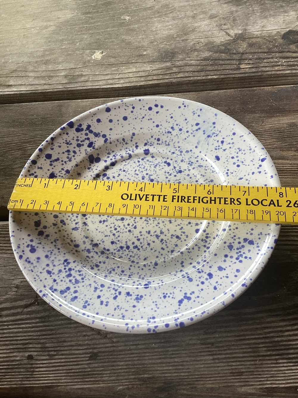 Mug and Plate in Ceramic Splatter Pattern - Picture 8 of 10